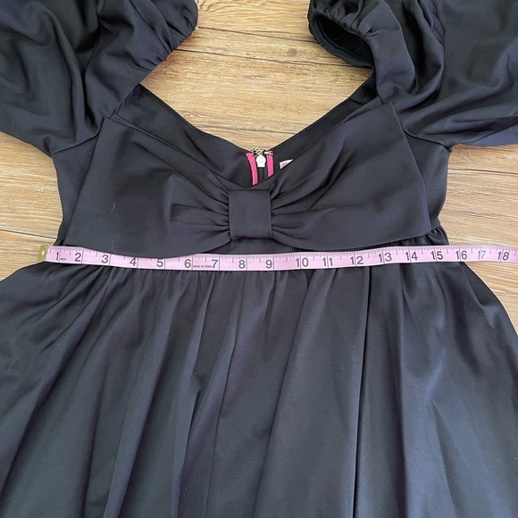 🆕 KATE SPADE NEW YORK
Beau Twill Mini Babydoll Grunge Goth dress Black Size 4 - Picture 7 of 9